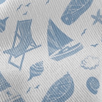 Boat Sailing Lighthouse Standard Corduroy