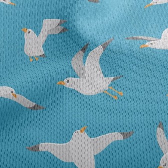 Lively Seagull Athletic Mesh Flat Back
