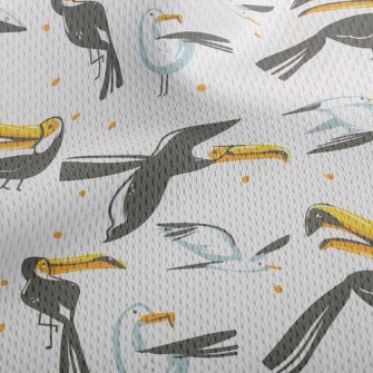 Toucan And Seagull Athletic Mesh Flat Back