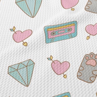 Audio Tape Love Diamond Birdseye Piqué