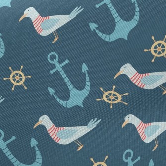 Sailor Seagull And Anchor Twill