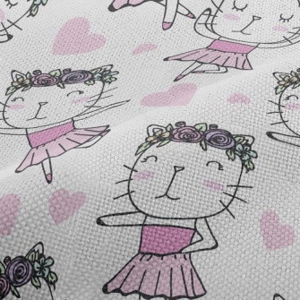 Beautiful Cat Dancing Ballet Performance Linen