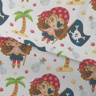Playful One-eyed Female Pirate Waterproof Oxford