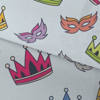 Colorful Crowns And Masks Waterproof Oxford