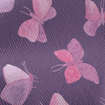 Watercolor Bloom Butterfly Standard Corduroy
