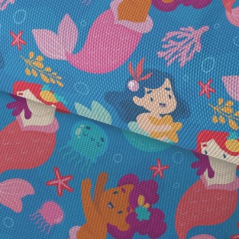 Mermaid Princess And Jellyfish Waterproof Oxford