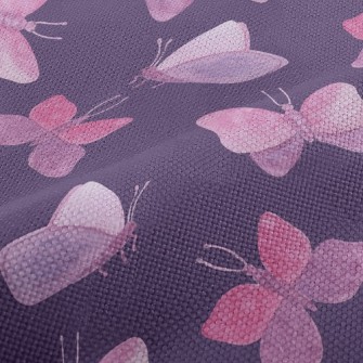 Watercolor Bloom Butterfly Performance Linen