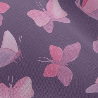 Watercolor Bloom Butterfly Chiffon