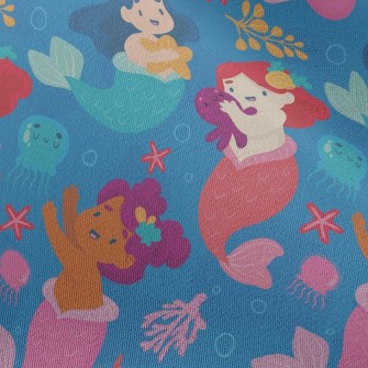 Mermaid Princess And Jellyfish Chiffon