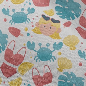 Blonde Bikini Girl Chiffon
