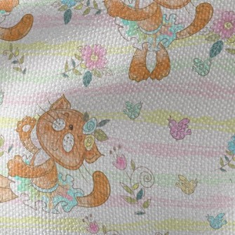 Dynamic Dancing Kitten Waterproof Canvas