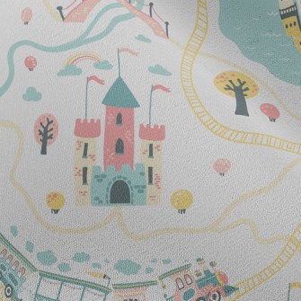 Childlike And Cute Castle Chiffon