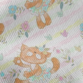 Dynamic Dancing Kitten Standard Corduroy