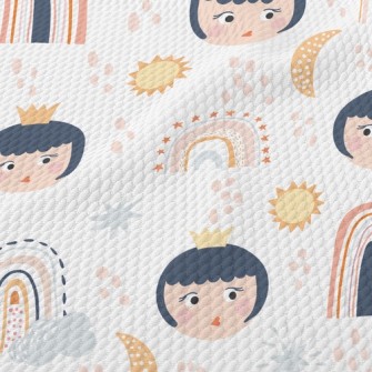 Princess With Big Head And Cro Birdseye Piqué