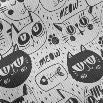 Funny Expression Cat Face Standard Corduroy