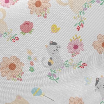 Chasing Flower Cat Twill