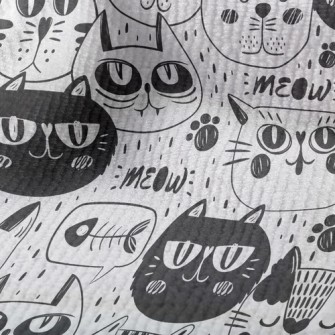 Funny Expression Cat Face Terry