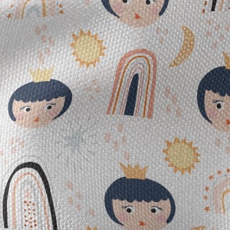 Princess With Big Head And Cro Waterproof Canvas