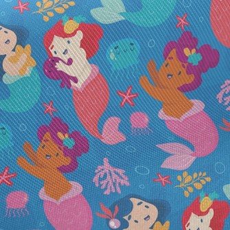 Mermaid Princess And Jellyfish Twill