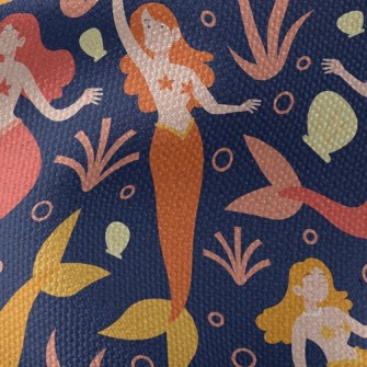 Elegantly Playing Mermaid Waterproof Canvas