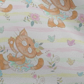 Dynamic Dancing Kitten Chiffon