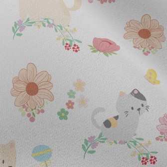 Chasing Flower Cat Chiffon