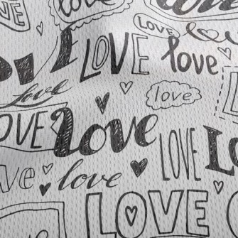 Changing Words Of Love Athletic Mesh Flat Back