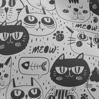 Funny Expression Cat Face Chiffon