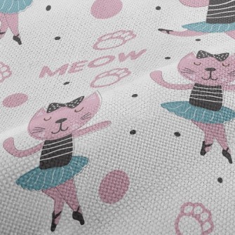 Elegant Ballet Cat Performance Linen