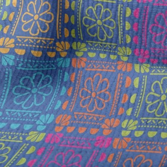 Bright Flower Tile Style Terry