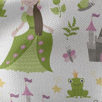 Frog Prince And Princess Waterproof Canvas