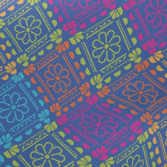 Bright Flower Tile Style Twill