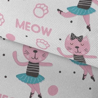 Elegant Ballet Cat Waterproof Oxford