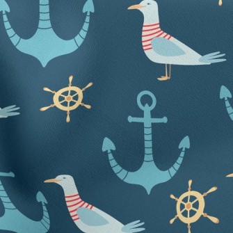 Sailor Seagull And Anchor Stretch Ponte