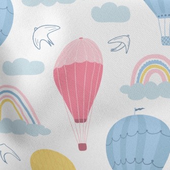 Rainbow And Hot Air Balloon Stretch Ponte