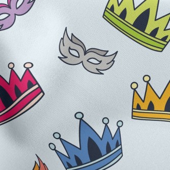 Colorful Crowns And Masks Stretch Ponte