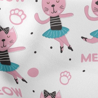 Elegant Ballet Cat Stretch Ponte