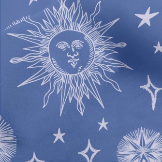 Classical Sun Moon Stars Micro Fleece