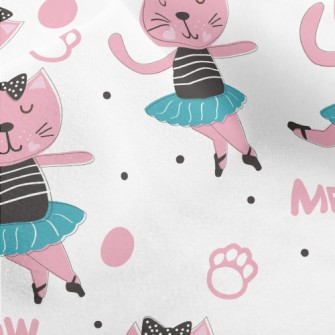 Elegant Ballet Cat Micro Fleece