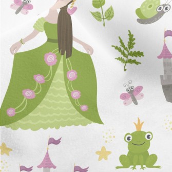 Frog Prince And Princess Micro Fleece