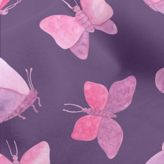 Watercolor Bloom Butterfly Micro Fleece