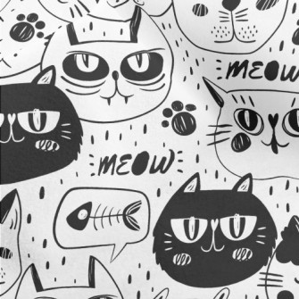 Funny Expression Cat Face Micro Fleece