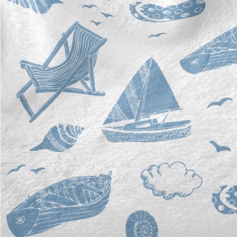 Boat Sailing Lighthouse Minky