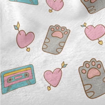 Audio Tape Love Diamond Minky