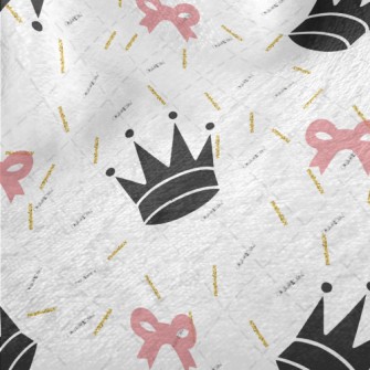 Line Crown Heart Minky