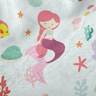 Underwater World Mermaid Minky