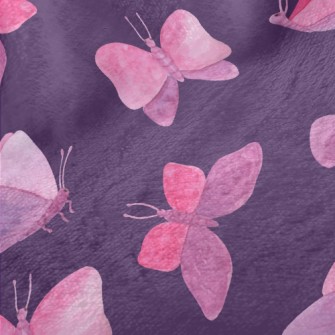 Watercolor Bloom Butterfly Minky