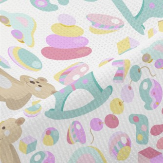 Colorful Children's Toys Piqué