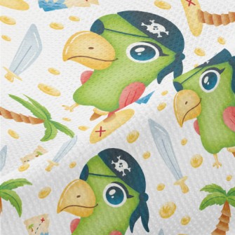 One-eyed Pirate Parrot Piqué