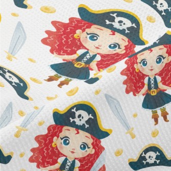 Girl Dressed Up As A Pirate Piqué